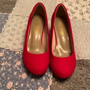 Dream Pairs Vibrant Red Women's Heels